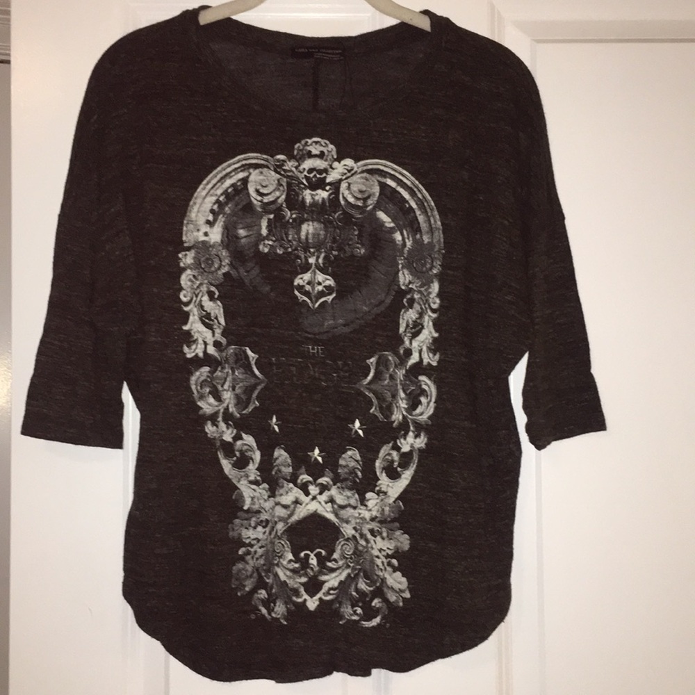 Graphic 3/4 Sleeve T-shirt